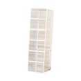 thumbnail image 2 of simhoa 6 Pieces Foldable Shoe Rack Dustproof Stacking Shoe Containers Display Case Bins White 33cm, 2 of 8
