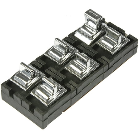 Dorman 901-322 Front Driver Side Power Window Switch - Front Left, 6 Button (With Keyless Entry) for Specific Ford / Mercury Models