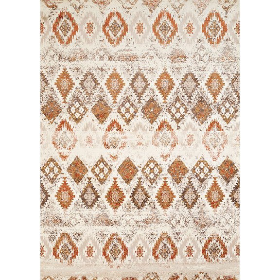 United Weavers Bridges Area Rug 3001-00597 San Paula Linen Half-Brick Diamond 1'10" x 7'2" Rectangle