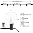 thumbnail image 3 of Guirnalda De Luces 25+2 Focos Exterior Vintage Impermeable, 3 of 5