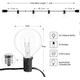 thumbnail image 3 of Guirnalda De Luces 25+2 Focos Exterior Vintage Impermeable, 3 of 5