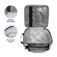 thumbnail image 3 of Insulated Square Lunch Bag with Side Mesh Pocket Fashion Lunch Box Reusable Lunch Tote 10.5" x9.5" x3.5" Cute Cartoon Llama Pattern, 3 of 6