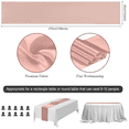 thumbnail image 4 of Rose Gold Table Runner 12x108 Inch 10 Pack Satin Table Runners, Smooth Table Runner for Party Wedding Banquets Birthday, 4 of 6