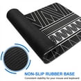thumbnail image 6 of Long Mouse Pads for Desk,Black Geometric Striped Pattern Desk Mats on Top Of Desks, Desk Mouse Pad Extra Large with 3mm Non-Slip Base and Stitched Edge for Gaming,Office,Work,Home 47.3"x23.6", 6 of 6