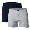 thumbnail image 1 of CECEBA Pantalones cortos para hombres, paquete de 2 - Boxer, básicos, de algodón, M-8XL, lisos Gris M (Medium), 1 of 5