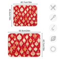 thumbnail image 4 of Yayeee Dish Drying Mat for Kitchen Counter 16"x18" Microfiber Absorbent Pad, Orange Christmas Ornaments Pattern, 4 of 7