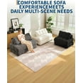 thumbnail image 4 of 3-in-1 Portable Folding Sofa Bed, 79" x 52" Sleeper Chair with Pillow & Back Support, Convertible Foldable Mattress for Living Room, Dorm, Apartment, Floor Lounger & Single Bed, 4 of 9