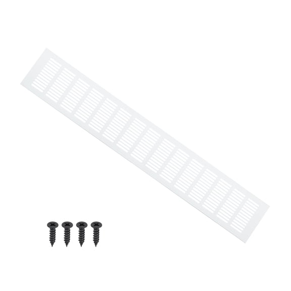 Uxcell 24 x 4 Inch Door Air Vent Cover, 1 Pcs Heavy Duty Grille Ventilation