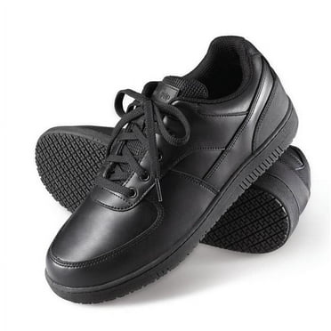 Genuine Grip 2010 Mens Slip-Resistant Athletic Work Shoes  Wide  Black