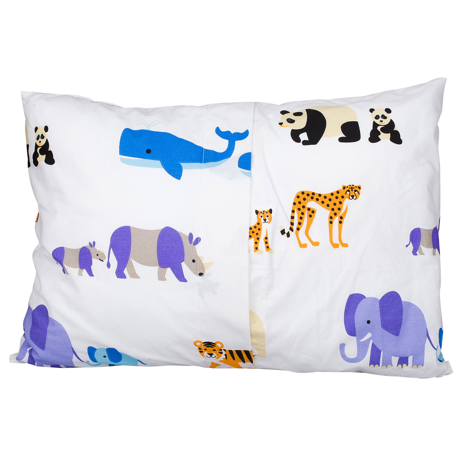 Wildkin Endangered Animals 100 Cotton Hypoallergenic Pillow Case