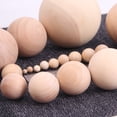 thumbnail image 1 of Bola redonda de madera de haya y madera de loto, accesorios de juguete de madera, accesorios de cuentas de madera para bricolaje, accesorios de cuentas de madera con orificio pasante, 1 of 4
