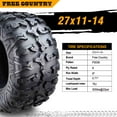 thumbnail image 3 of One Premium Free Country ATV/UTV Tire 27x11-14 27x11x14 8PR w/Scuff Guard, 3 of 8