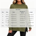 thumbnail image 3 of Binmer Women’s Solid Color Crew Neck Raglan Long Sleeve Sweatshirt, Casual Pullover Top With Side Slit Hem,Sizes S-3XL, 3 of 9