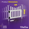 thumbnail image 7 of 3ft H x 3.5ft W (1 Gate) No Dig WamBam All American Scallop Top Gate Kit, White Vinyl Picket Yard Fence Gate w/ Hardware Included for All American Fence, Outdoor Gate for Patio & Yard, ZP19043, 7 of 7
