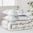 thumbnail image 5 of Levtex Home – Seraphine Blooms Duvet Cover Set – Twin Duvet Cover (68x88in) and 1 Standard Sham (20x26in) – Floral Botanical – White – Cotton – Button Closure – No Insert Included, 5 of 7