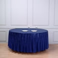 thumbnail image 3 of BalsaCircle 108" Sequin Round Tablecloth Navy Blue, 3 of 3