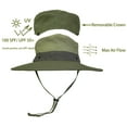 thumbnail image 2 of Summer Outdoor UV Protection Sun Hats Unisex Caps Wide Brim Removable Crown Mesh Net Adjustable Drawstring, 2 of 7