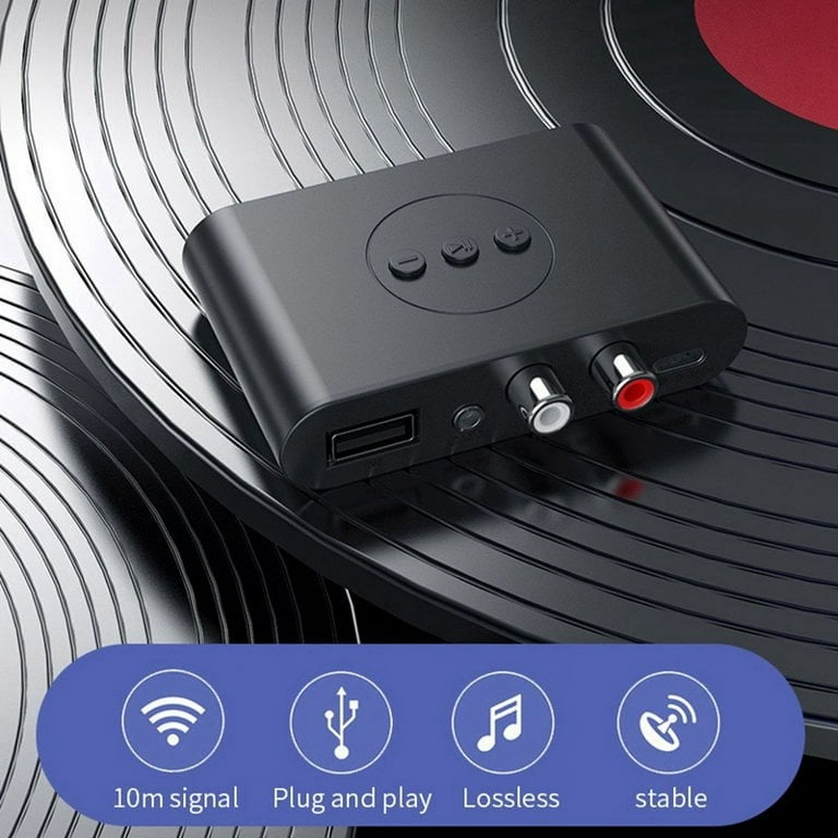 Bluetooth 5.0 Audio Receiver U Disk RCA 3.5mm Jack AUX Stereo Music  Wireless Adapter with Mic for TV Car Kit Speaker