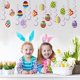 thumbnail image 4 of Fiudx Ofertas flash del día Botones de madera de Pascua con huevos de colores para coser, tejer, ganchillo, bricolaje, 100 Uds., 4 of 7
