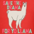 thumbnail image 3 of CafePress - Save The Drama For Yo Llama Kids Dark T Shirt - Dark T-Shirt Kids XS-XL, 3 of 4