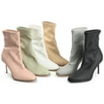thumbnail image 4 of Journee Collection Womens Gizzel Almond Toe Stiletto High Ankle Booties, 4 of 6