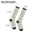 thumbnail image 5 of Haiem Flamingo Palm Trees Socks, Funny Novelty Crazy Design Cotton Socks Sports Socks Knee High Socks For Men, Women,1Pairs - Gift For Working Friends, 5 of 9