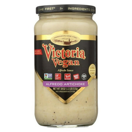 Victoria Vegan Sauce - Alfredo Artichoke - pack of 6 - 18 Fl
