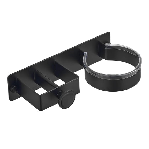 Hairdryer Holder Wall Mounted Hair Straightener Holder, Blow Dryer Holder, aluminum alloy Hair Tool Organizer for Straighteners, Hair Dryer, Brush, Curling Iron