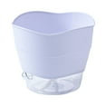 thumbnail image 3 of Haidf Self Watering Pots, Semi Hydroponic Pots with Absorbent Cotton Rope and Watering Lip, Bottom Self Watering Planters for Indoor Plants, Succulents, African Violet, Aloe and Herbs, 6.3", Green, 3 of 7