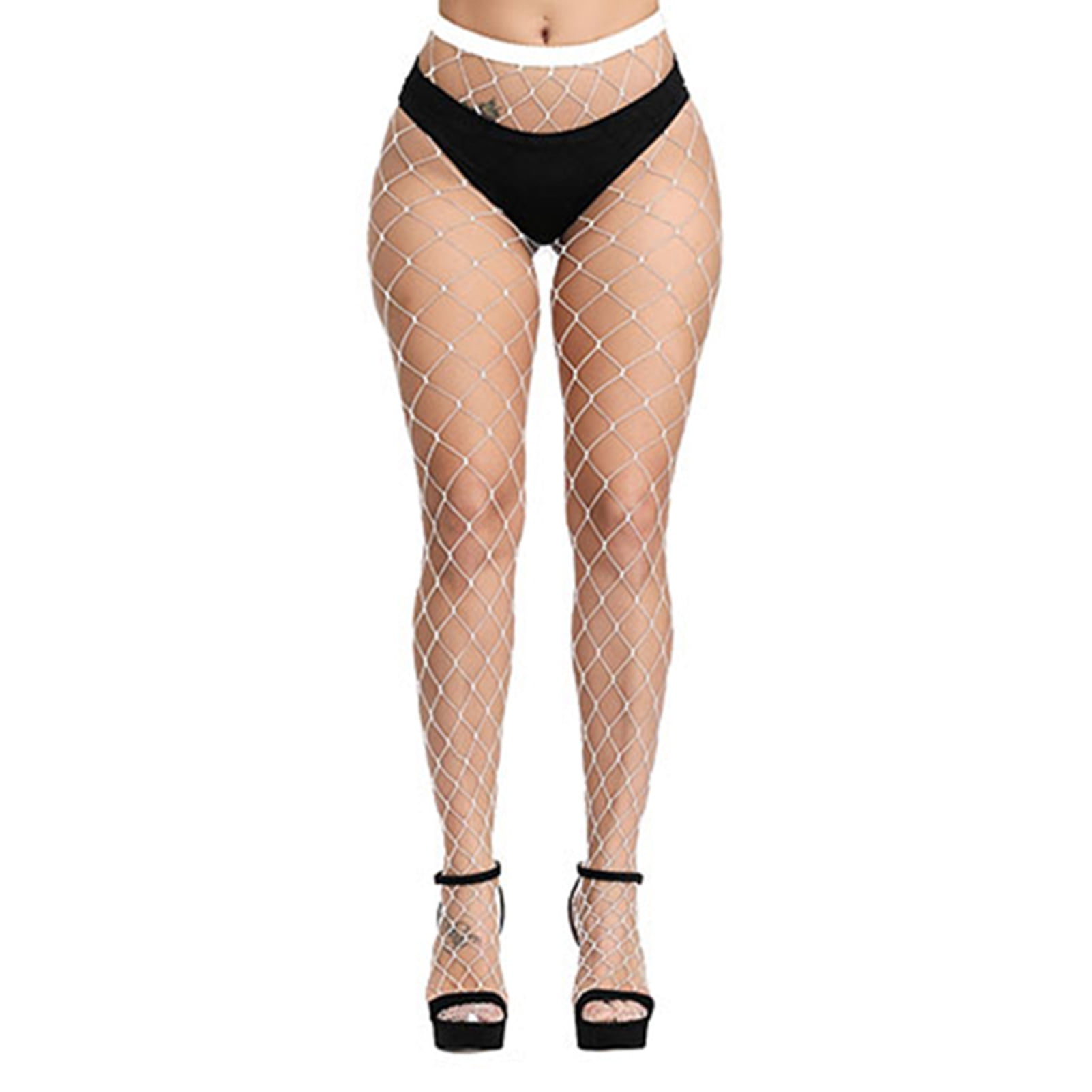 Women'S High Waisted Fishnet Tights 