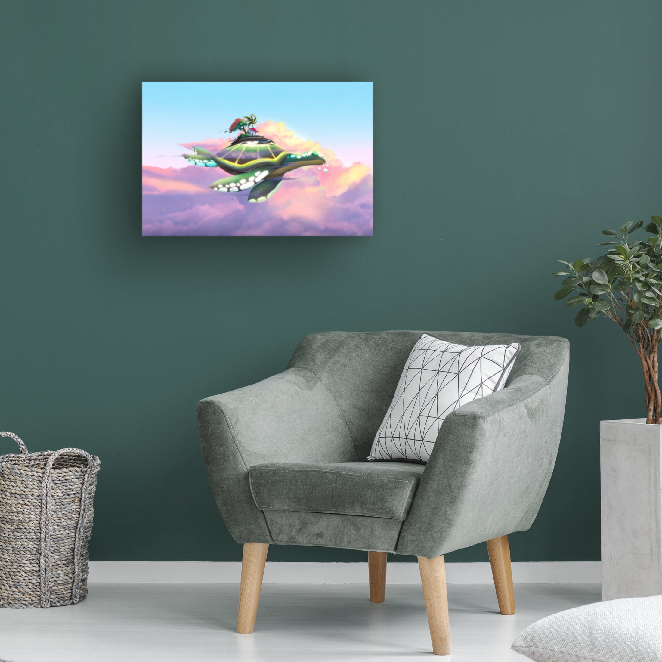 Trademark Fine Art Fadil Roze  The Floater Canvas Wall Art