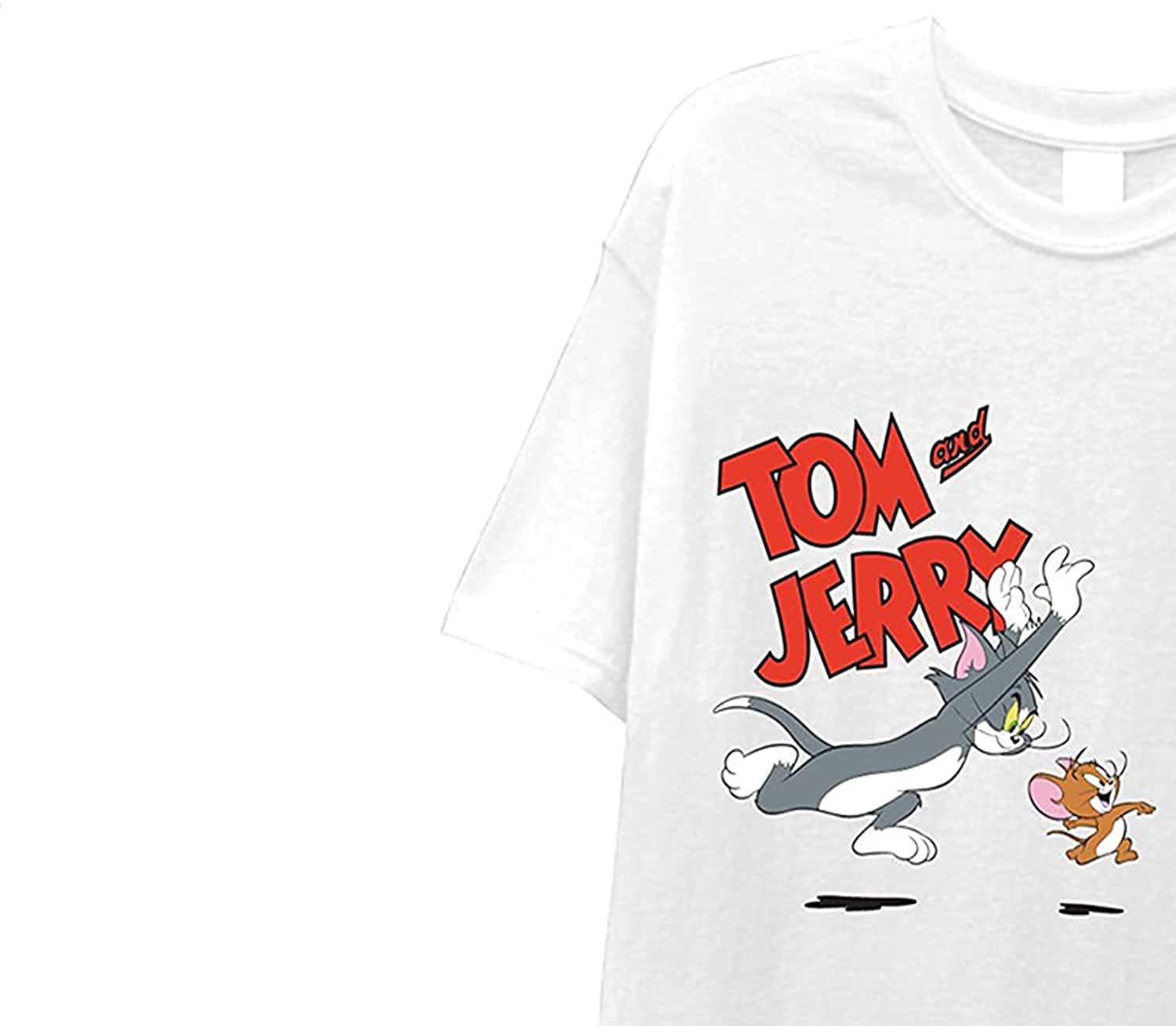 Battle Tee Tom Jerry Cartoon Hanna-Barbera Classic - Shirt & Chase - Vintage Mens T-Shirt