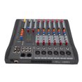 thumbnail image 1 of 6 Channel Stereo Mixer, Plug and Play 6 Channel Sound Mixer Iron Shell   for Streaming for Recording US Plug, 1 of 7