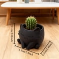 thumbnail image 3 of Dserhfy 3D Printed Cat Planter Pot Indoor Outdoor Animal Shape Succulents Herb Plants Flower Pot Container Home Balcony Garden Decoration, 3 of 8