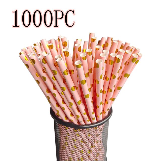 SMihono Kitchen Organizers and Storage Disposable Independent Packaging Coffee Plastic Double Hole Straw (1000pc) Kitchen Gadgets Must Have 2023