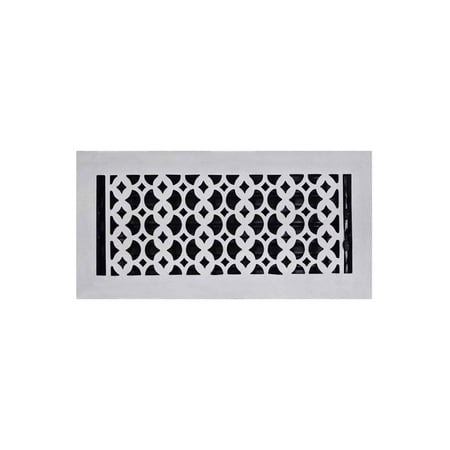 

Prima Decorative Hardware Cast Iron Floor Register 6 x 14 VR-100 - White No Holes