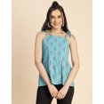 thumbnail image 2 of Moomaya Shoulder Straps Square Neck Pin Tucks Cotton Top - Women's Trendy Top, 2 of 9