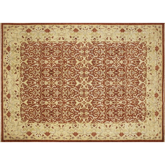 Sun-Faded Wesley Rust/Gold Rug, 8'10" x 11'11"