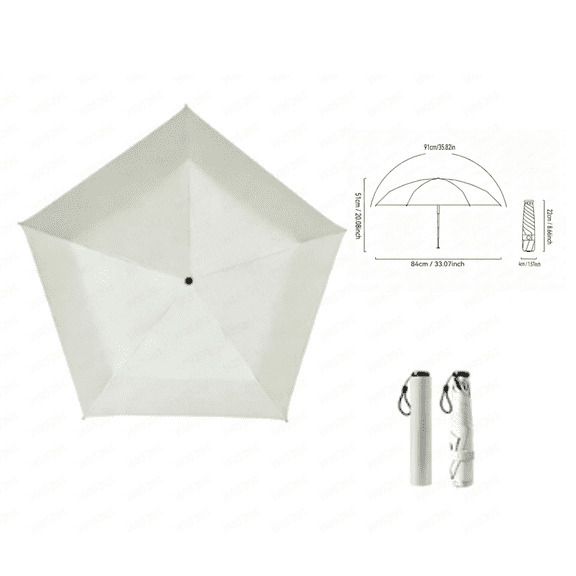 Mini Umbrella for Travel, Japan Pencil Umbrella Ultra Light Compact Folding Pocket Parasol, Upf 50 Sun Protection Rain Shade Small Portable for Backpack Handbag Beach Commute Outdoor