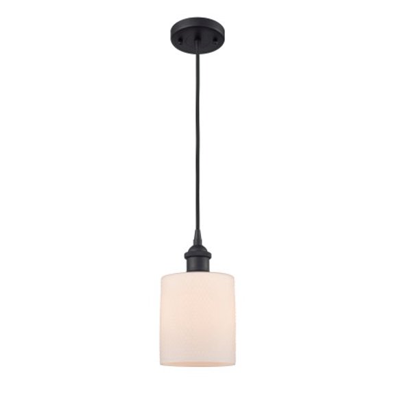 Innovations Lighting 516-1P Cobbleskill Cobbleskill 5" Wide Mini Pendant - White