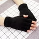 thumbnail image 5 of Qarigey Guantes negros versátiles de medio dedo para ropa deportiva y ropa informal, guantes sin dedos para montar guantes y mitones, 5 of 6