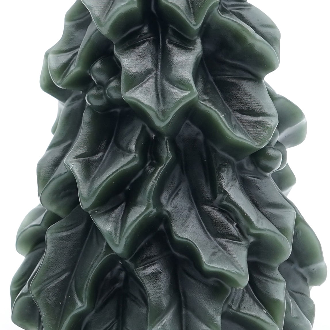 My Texas House Holly Christmas Tree Candles, 4.5" & 7", Unscented, Green, 2 Count
