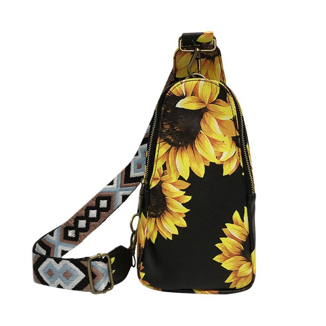 Sac de Poitrine pour Femmes, Petit Sac Bandoulière en Cuir PU