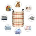 thumbnail image 4 of Haiem Minimalist plaid Print Laundry Basket, Laundry Hamper, Collapsible Laundry Baskets, Dirty Clothes Hamper, Waterproof with Handles for College Dorm, Family-Medium, 4 of 6