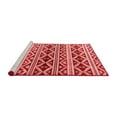 thumbnail image 2 of Ahgly Company Machine Washable Indoor Round Oriental Red Modern Area Rugs, 5' Round, 2 of 4