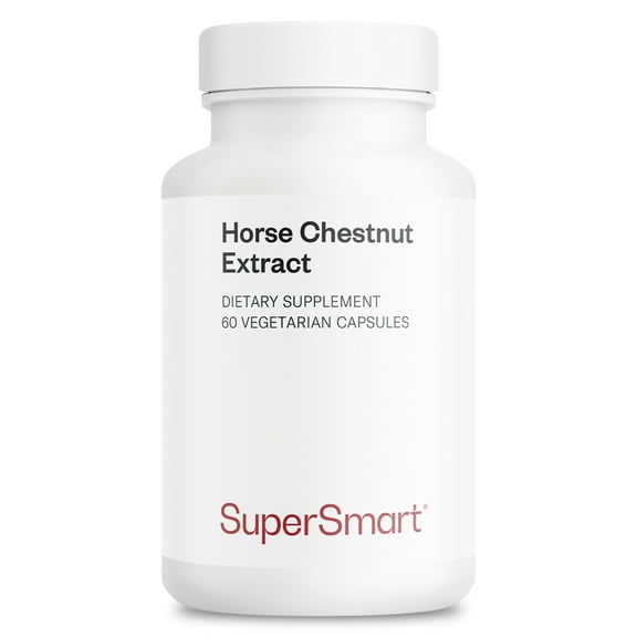 SuperSmart - Horse Chestnut Extract 500 mg - High Strength | Non-GMO & Gluten Free - 60 Vegetarian Capsules