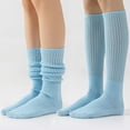 thumbnail image 2 of CoCoMangos Slouch Socks Pack For Women 80s Retro Scrunch Knee High Socks Long Slouchy Stacked Ribbed Boot Socks for Women Girls, 2 of 7