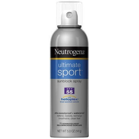 Neutrogena Ultimate Sport Continuous Spray Sunblock, SPF 55, 5 Oz.