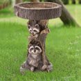 thumbnail image 4 of Wdftyju Escultura de mapache de resina Comedero para pájaros Estatuillas de animales de jardín Contenedor de alimentación Wdftyju 5ej5pc6mh2wv2wm7, 4 of 9