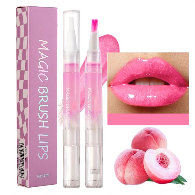 Lápiz labial para mujer, tinte labial, brillo labial, color de labios, brillo labial perlado, espejo, aceite labial hidratante, aceite voluminizador de labios, 3 ml.